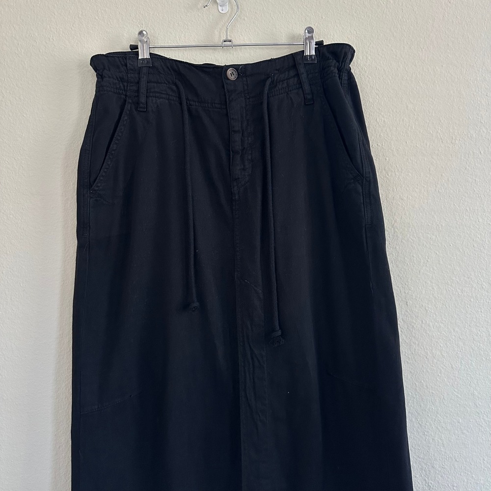 Free People Cotton Black Maxi Skirt Women's 10  Western Festival Rodeo Peasant - Picture 3 of 12
